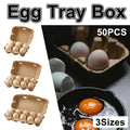 50 Pack Egg Tray Boxes, 10 Egg Positions - Brown, 25 x 10 x 7cm - view 2