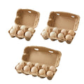 50 Pack Egg Tray Boxes, 10 Egg Positions - Brown, 25 x 10 x 7cm - view 3