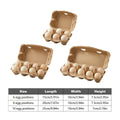 50 Pack Egg Tray Boxes, 10 Egg Positions - Brown, 25 x 10 x 7cm - view 4