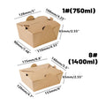 50 Pack Food Packaging Boxes with Lids - 1400ml, 175 x 140 x 65mm - view 4