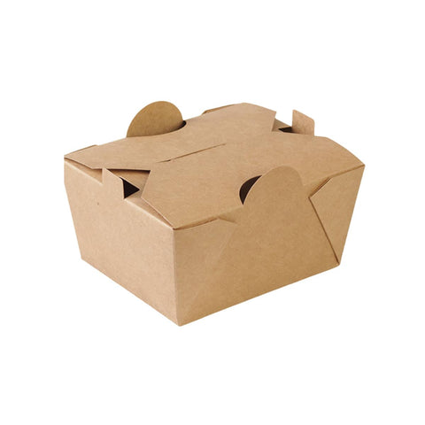 50 Pack Food Packaging Boxes with Lids - 750ml, 128 x 108 x 65mm