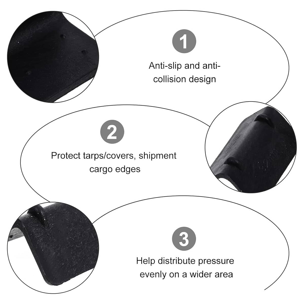 50 Piece Thickened L Shaped Packing Buckle Corner Protectors for Edge Guard - Pack of 50 - view 4