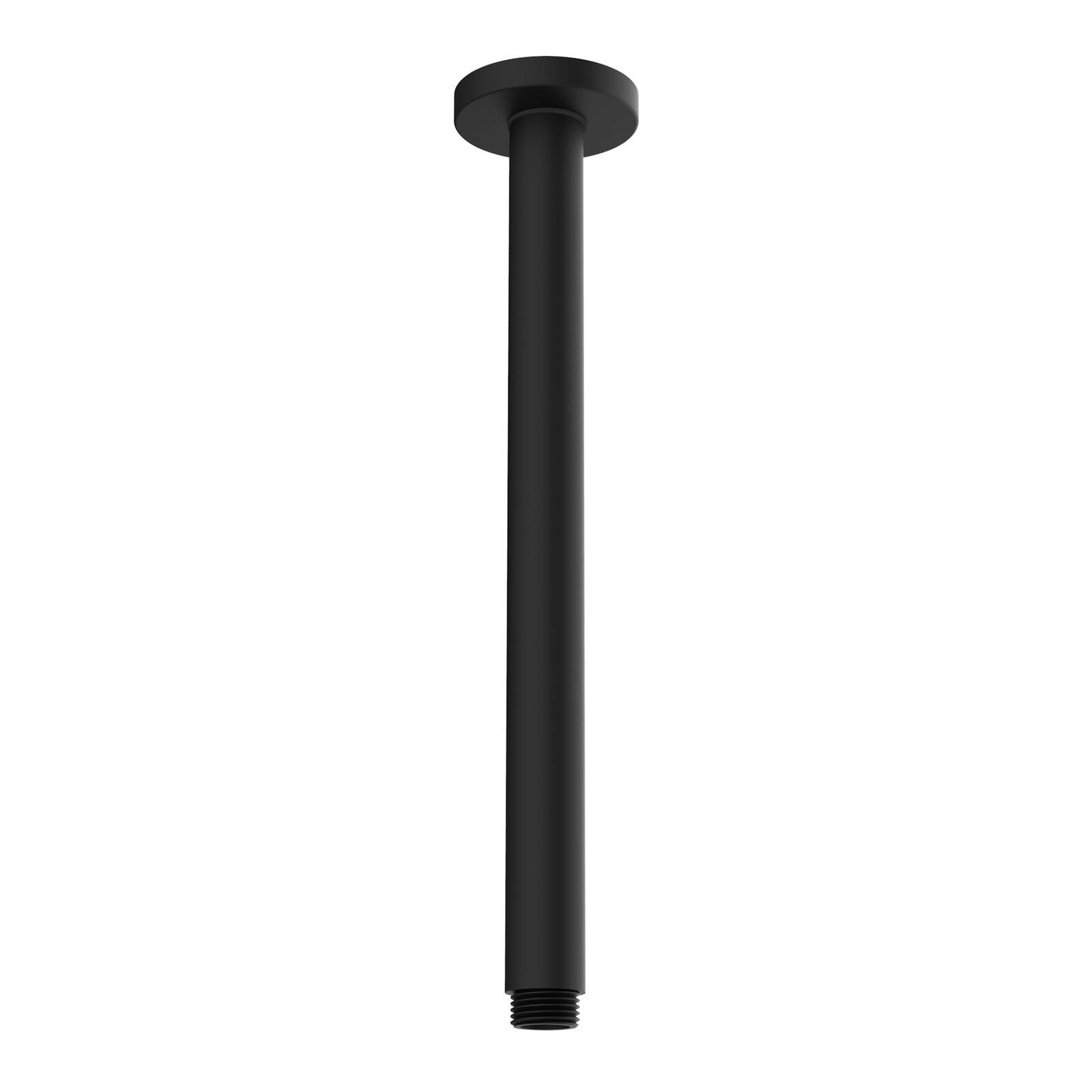 Mondella 300mm Matte Black Straight Ceiling Shower Arm, Grade 304 Stainless Steel