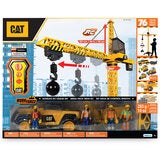 CAT Construction Toy Set, Motorised RC Tower Crane with Trucks and Site Accessories — image 3
