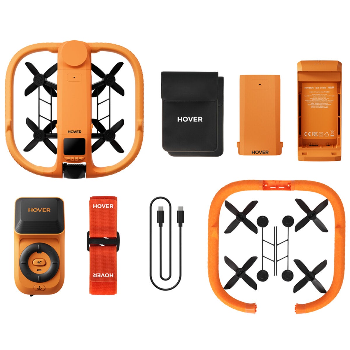 HoverAir AQUA Waterproof Camera Drone Basic Combo 4K 128GB Orange SP08H006 — image 4