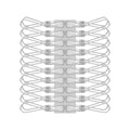 Boxsweden Stainless Steel Clothes Pegs 20 Pack - Durable UV Resistant - 27mm x 125mm x 145mm - Silver - SuperSaverAU - view 3