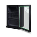Husky 90L single door homebar drinks chiller - black, glass door, LED eco-lighting - C1HECO840BKAU