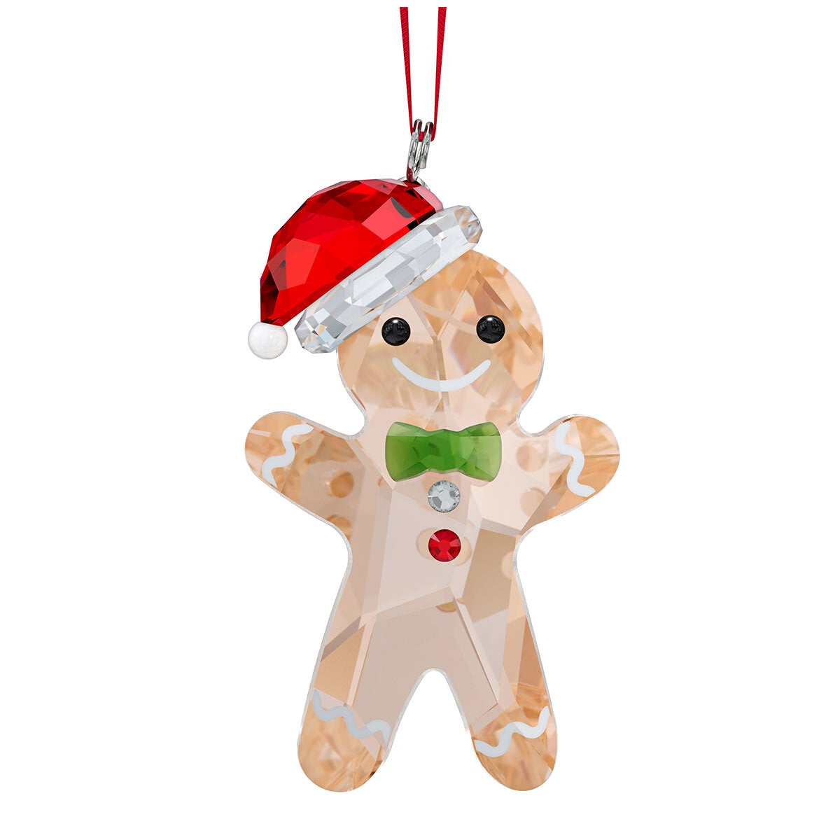 Swarovski Crystal Christmas Decoration Gingerbread Man Holiday Cheers 195 Facets