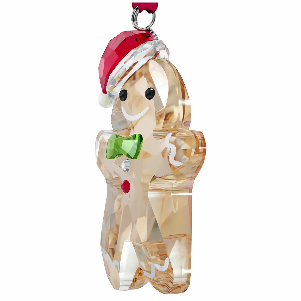 Swarovski Crystal Christmas Decoration Gingerbread Man Holiday Cheers 195 Facets — image 3