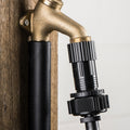 Pope 13mm Nut and Tail to Suit 20/25mm Tap - Black Polypropylene Irrigation Fitting