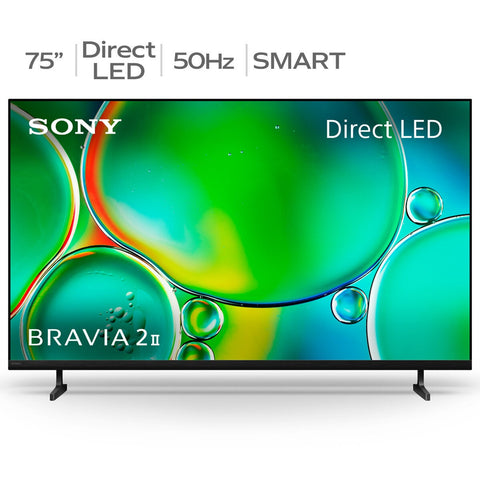 75-Inch 4K Smart TV with Google TV and X1 Upscaling Processor, Sony BRAVIA 2 II Direct LED K75S20M2