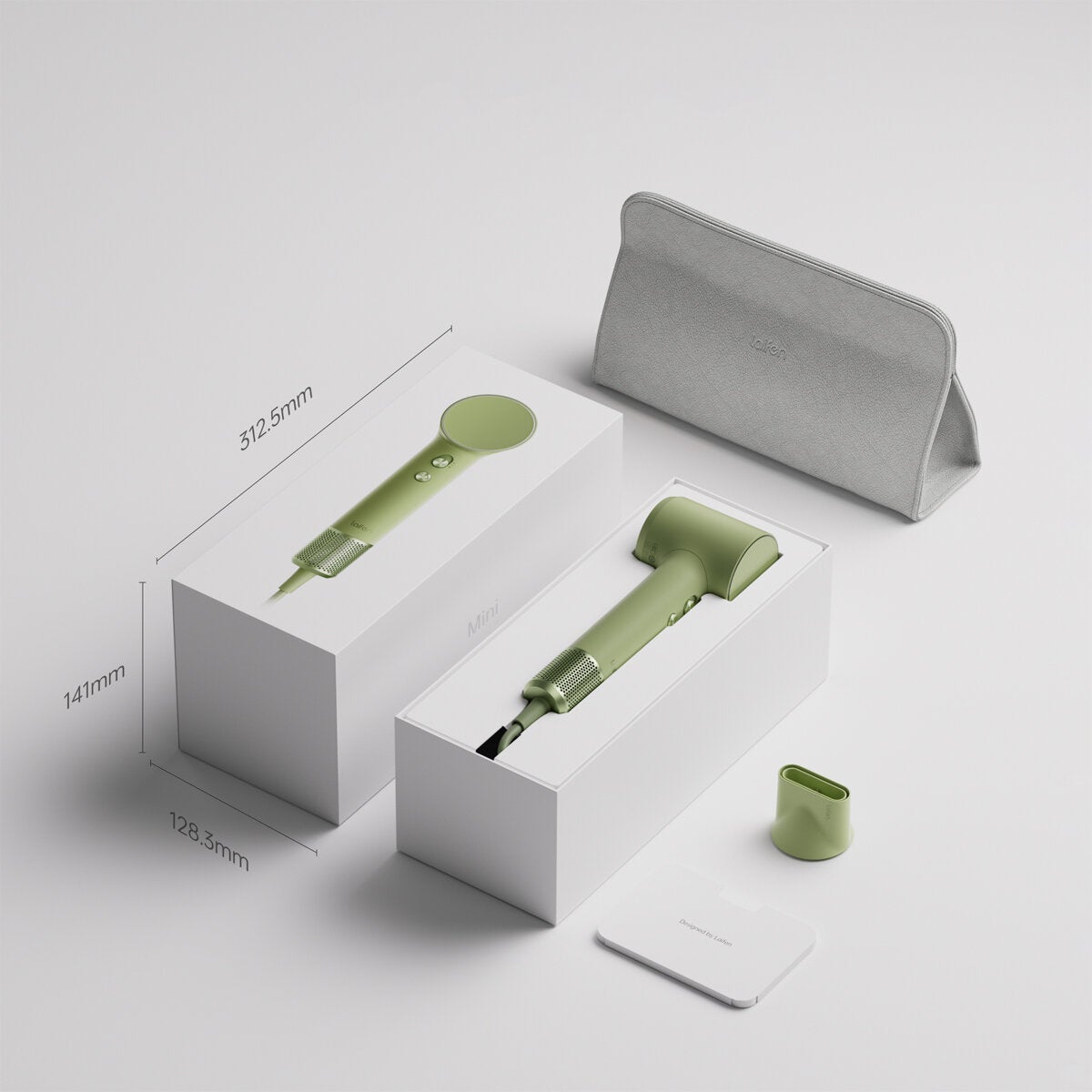 Laifen Green Mini Ionic Blow Dryer 299g Travel Portable 1HD31SAUGR001 — image 6