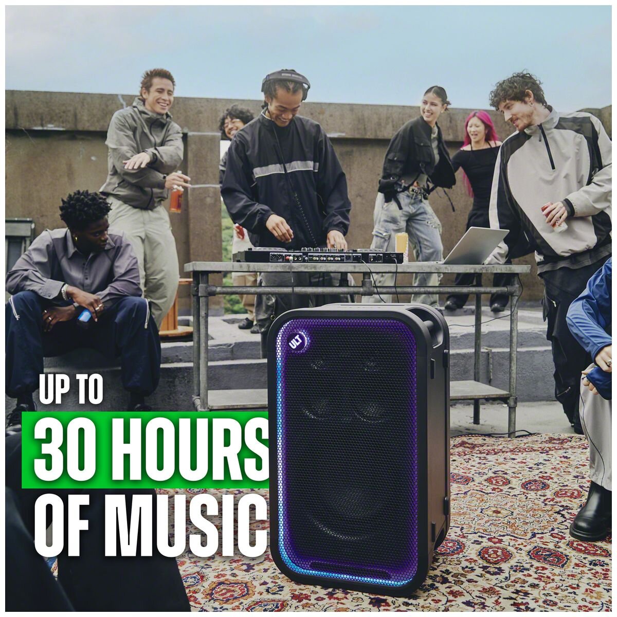 Sony ULT Tower 7 party speaker - 30-hour battery, IPX4 splash resistance, karaoke ready - SRSULT700
