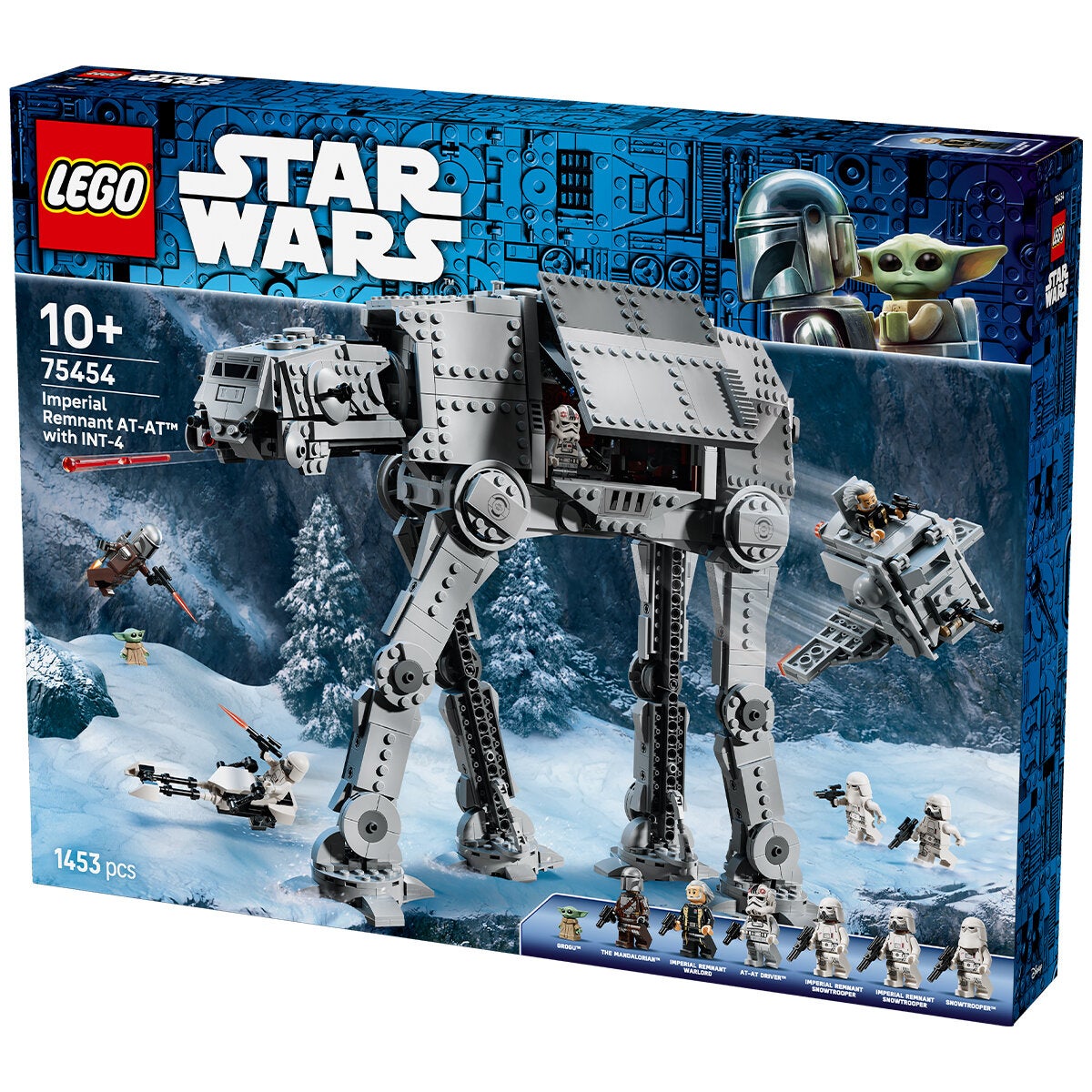 The Mandalorian and Grogu AT-AT Walker Toy with 7 Minifigures and Speeder Bike from LEGO Star Wars 75454 — image 12