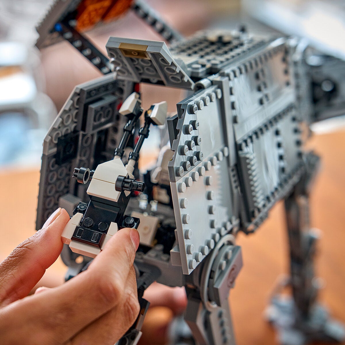 The Mandalorian and Grogu AT-AT Walker Toy with 7 Minifigures and Speeder Bike from LEGO Star Wars 75454 — image 5