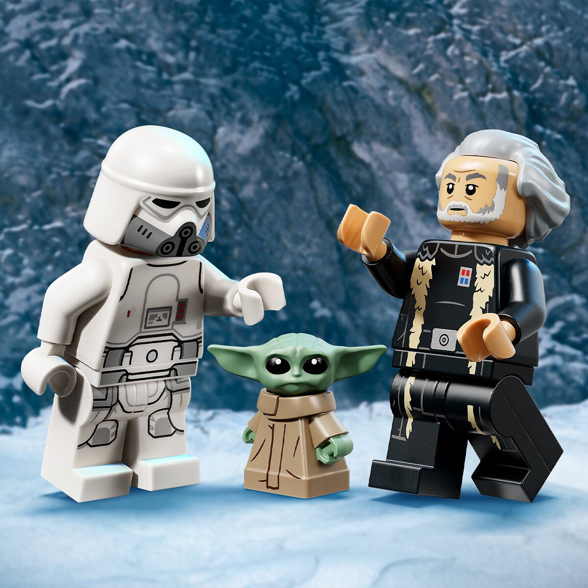 The Mandalorian and Grogu AT-AT Walker Toy with 7 Minifigures and Speeder Bike from LEGO Star Wars 75454 — image 9