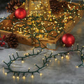 Twin Pack Warm White Micro LED Light Strings, 800 Bulbs on Green Wire with 8 Effects by Inliten — image 4