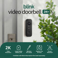 Smart Home Security Starter Kit: 2K Video Doorbell Plus Plug-In Camera by Blink, Black B0H2XCV2FJ — image 4