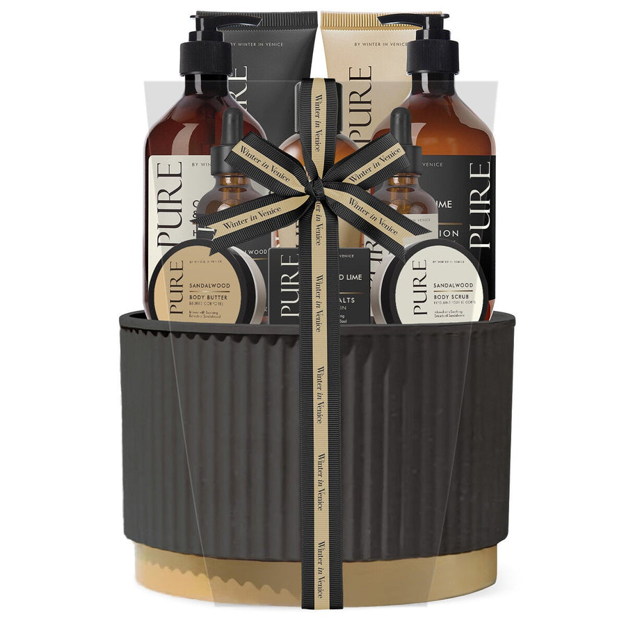 Pampering 11-Piece Bath Collection with Hand Wash, Bubble Bath and Reusable Planter Pot by Winter In Venice