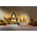 Light Up Timber Christmas Snowflake and Tree Decorations, Battery Operated Set of 2 — image 5