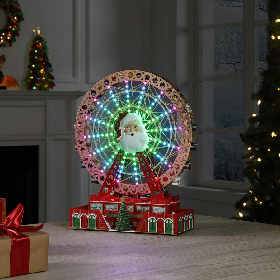 Rotating Musical Christmas Ferris Wheel with Colour-Changing Lights, 50 Songs and Santa by Mr Christmas
