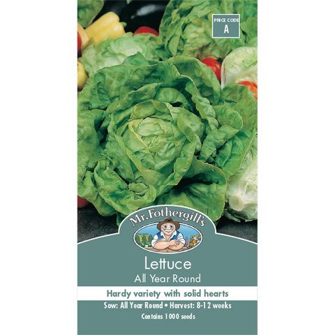 Mr Fothergill All Year Round Lettuce Seeds 75mm Green Nutrient Rich - SuperSaverAU - view 1