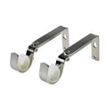 Pillar 25/32mm Brushed Chrome Adjustable Universal Curtain Rod Bracket