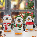 Christmas Penguin Figurines 3 Piece Set, Durable Resin 305mm Festive Display — image 5