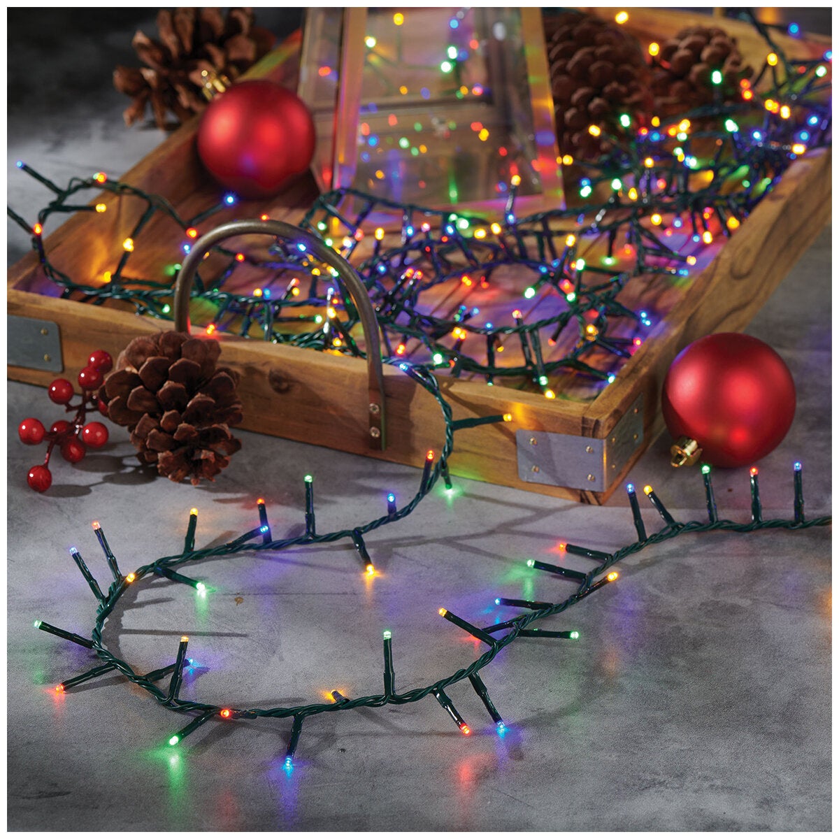 Multicoloured Micro LED String Lights for Indoor and Outdoor Use, Twin Pack, 400 Bulbs Each, by Inliten — image 2