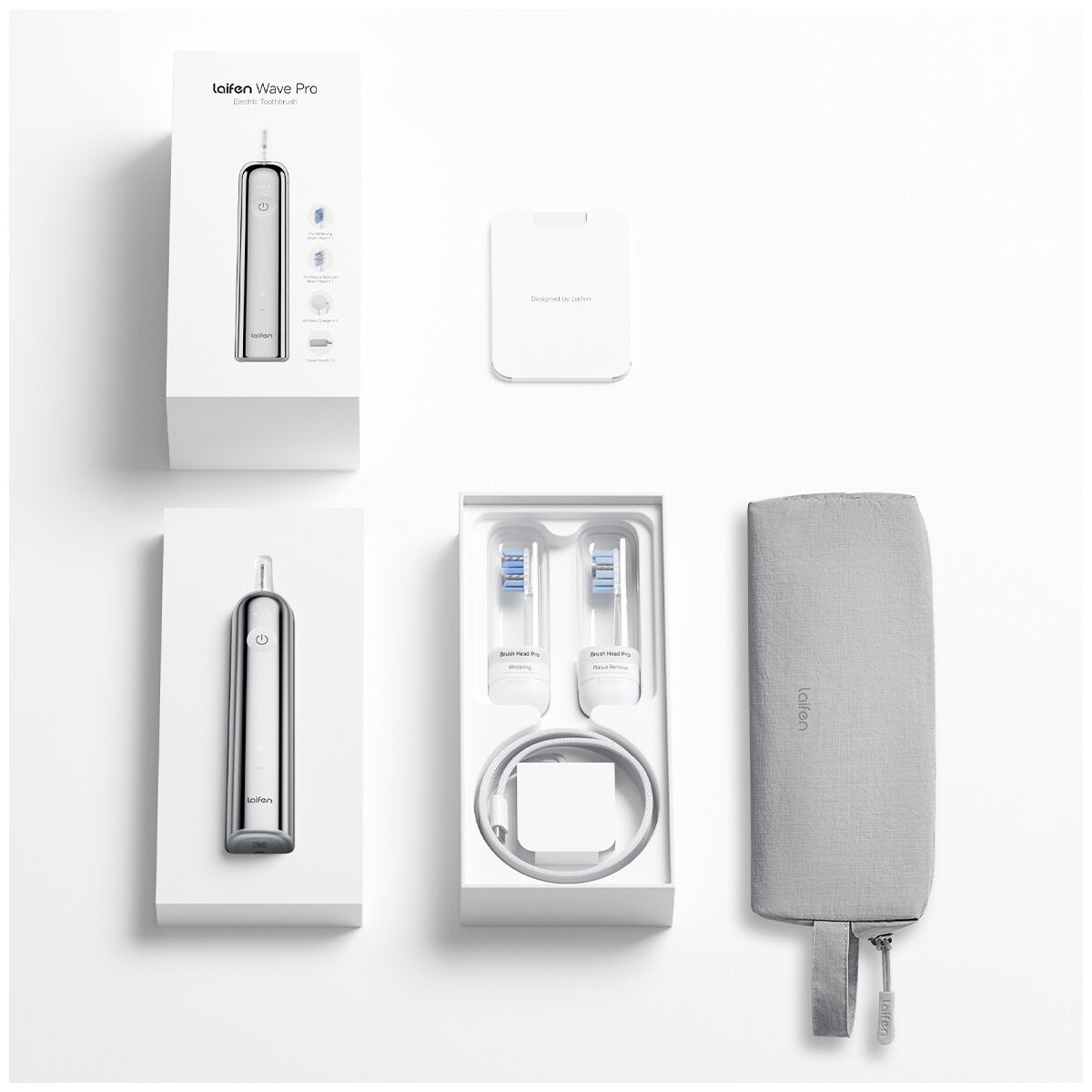 Oscillating Sonic Toothbrush with Wireless Charging and Smart Pressure Alert, Laifen Wave Pro 1TB92SXXSS002 — image 2