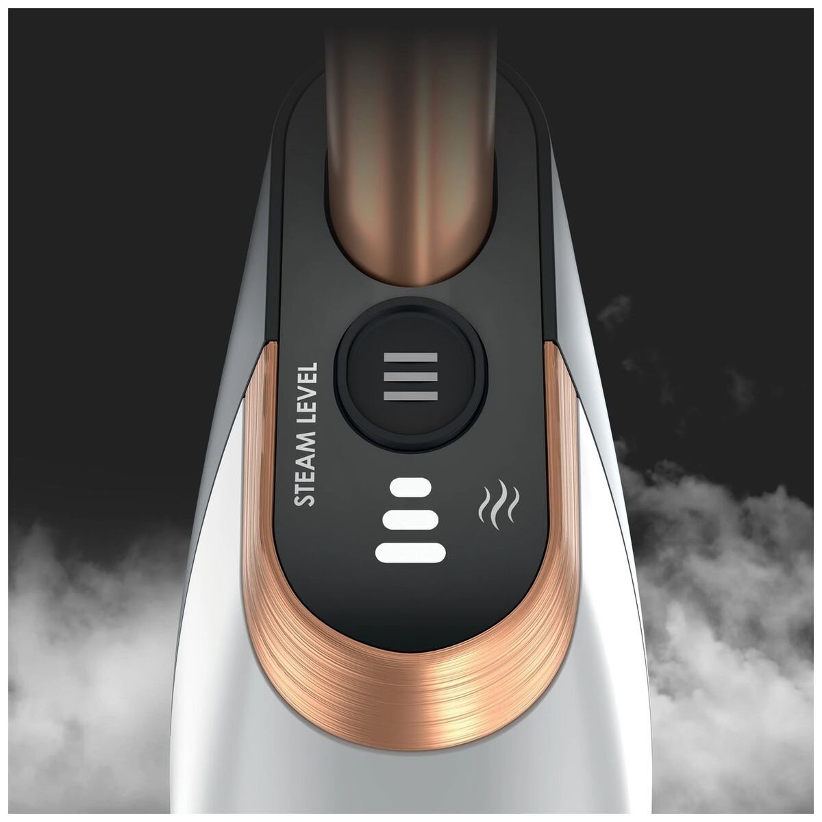 Shark SteamSpot steam mop - white, chemical-free, 3 adjustable steam levels, Steam Blaster - S2001
