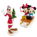 Illuminated Christmas Village Display Featuring Mickey and Friends, Hand-Crafted 13 Piece Set by Disney — image 2