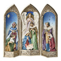 Hand-Painted Christmas Centrepiece That Opens Like a Storybook, 40.6cm Resin Tri-Fold Nativity — image 3