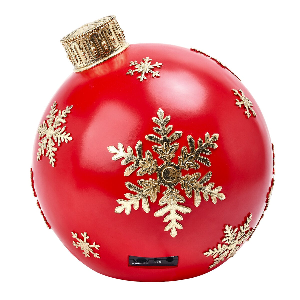 Bauble-Shaped Light-Up Village Display with Turning Train and 8 Holiday Songs, Winter Scene 38.8cm — image 2