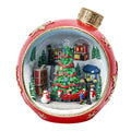 Bauble-Shaped Light-Up Village Display with Turning Train and 8 Holiday Songs, Winter Scene 38.8cm — image 4