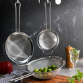 Fine Mesh Kitchen Sieve Set of Three for Pasta, Rice and Noodles in 18/8 Stainless Steel by MIU — image 6