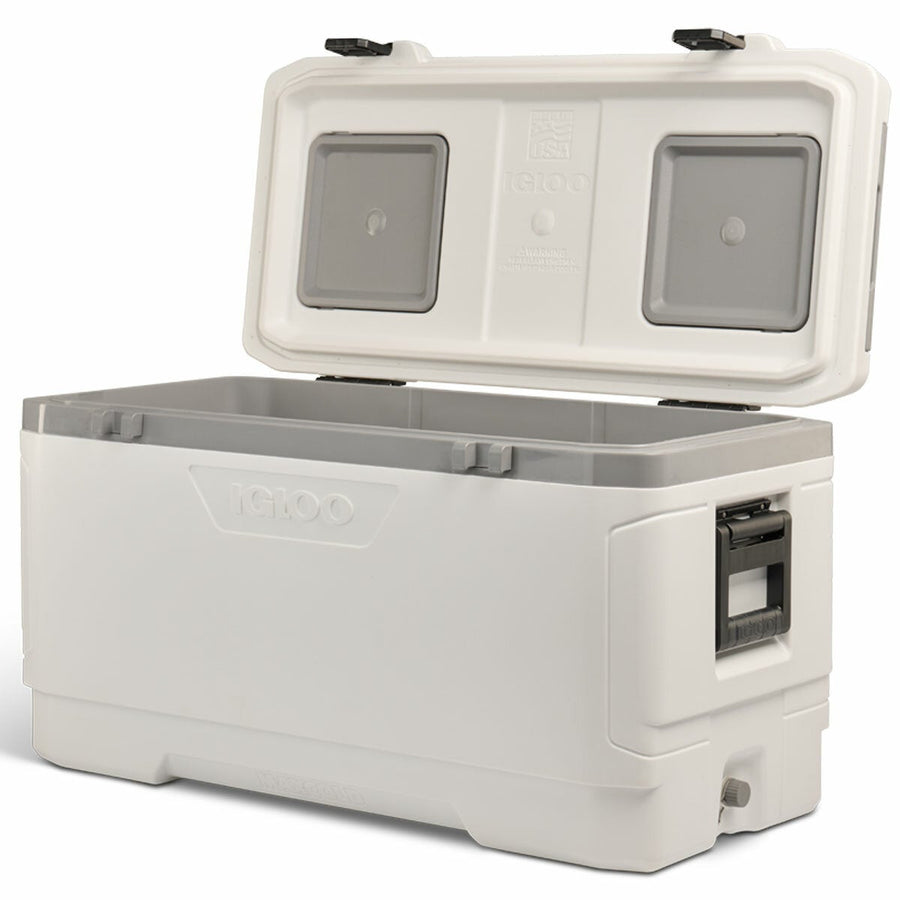 Extra Large Wheeled Esky with Lid Access Hatch and Hose-Compatible Drain Plug, 142 Litre Igloo MaxCold XL