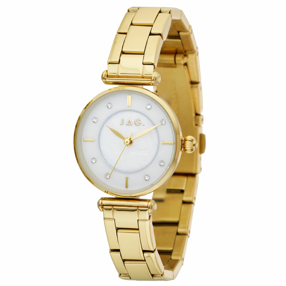 Gold-Tone Ladies Analogue Watch with Pearlescent Dial and Japanese Movement, JAG Portland J2923A — image 2
