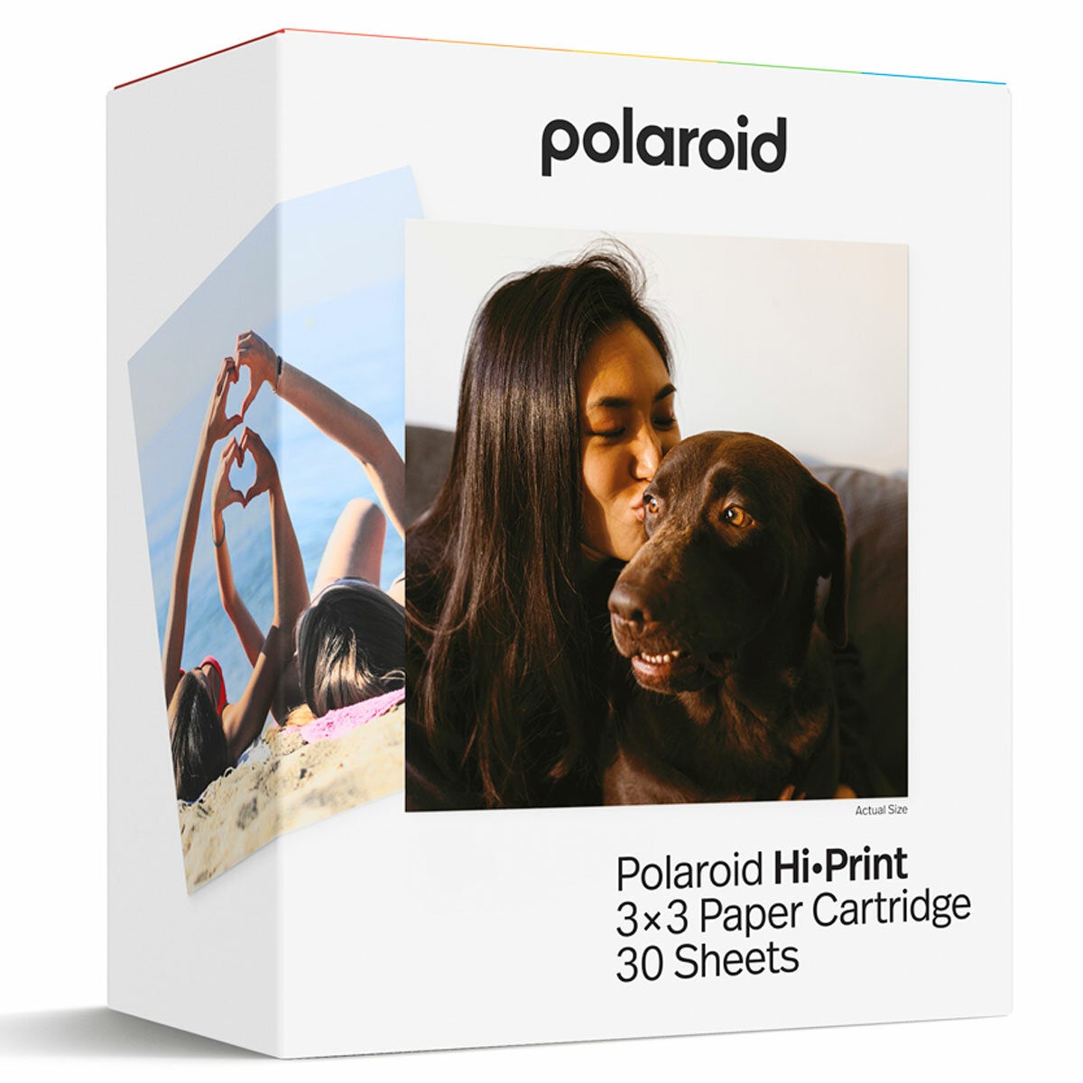 Square 76mm Photo Paper Refill for Hi-Print 3x3 Printer, 3 x 10 Sheet Cartridges by Polaroid — image 2