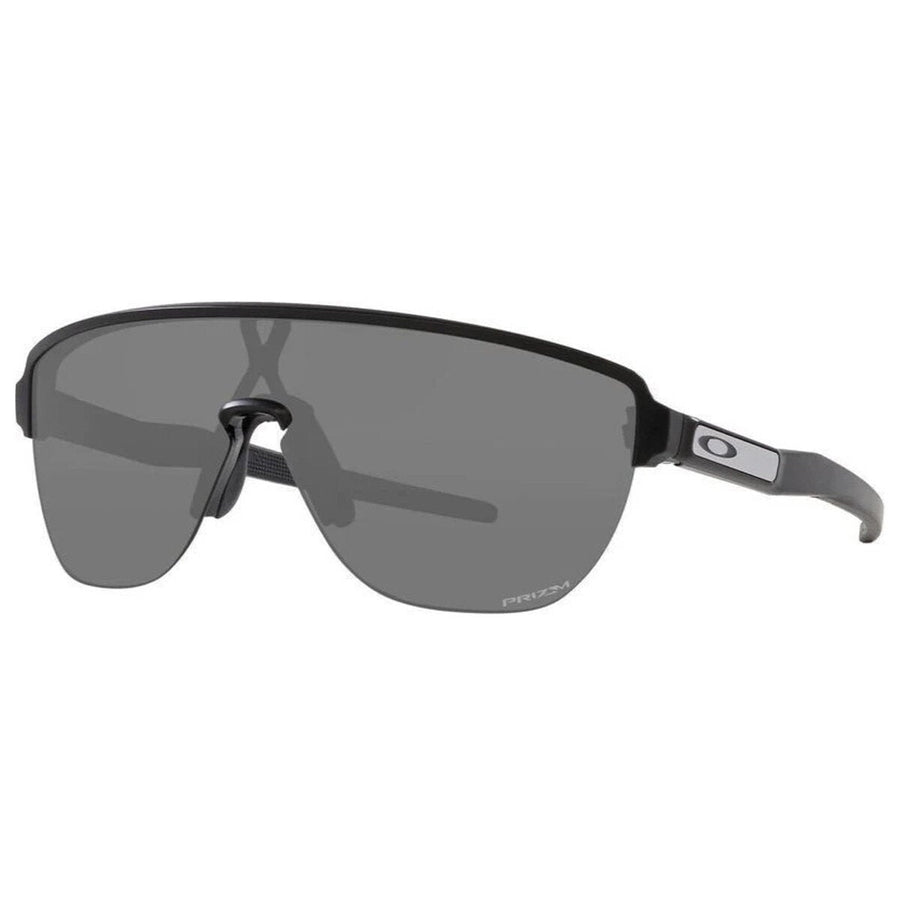 Matte Black Wrap Shield Sunglasses for Men with Contrast-Enhancing Prizm Lens, Oakley Corridor OO9248 924801
