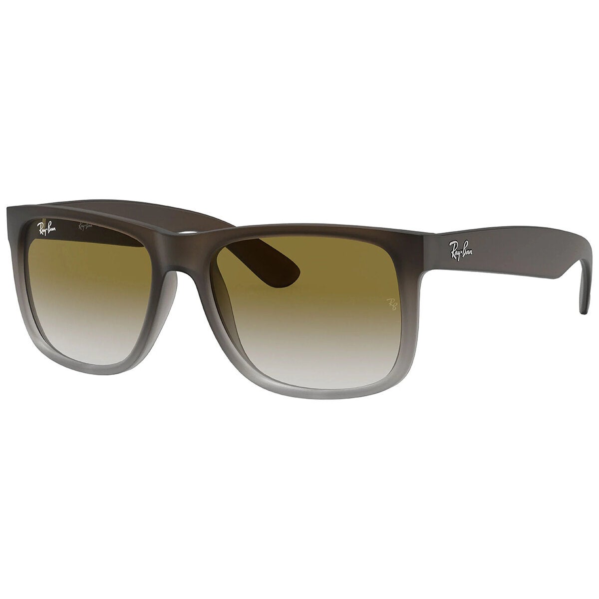 Square Men's Sunglasses with Light Grey Gradient Green Lenses, Ray-Ban Justin RB4165 854/7Z