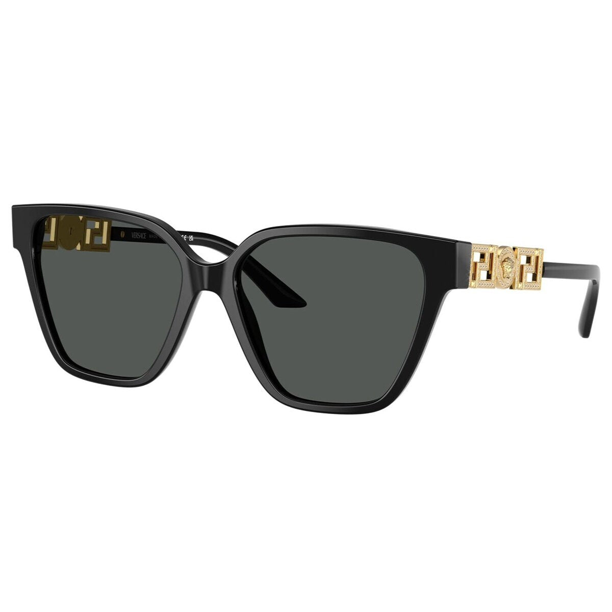 Butterfly Sunglasses for Women with Strass Detailing and Solid Grey Lens, Versace VE4471BF GB1/87