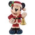 Hand-Painted Christmas Mickey in Santa Suit Holding a Bell, Indoor/Outdoor 42cm Figure by Jim Shore