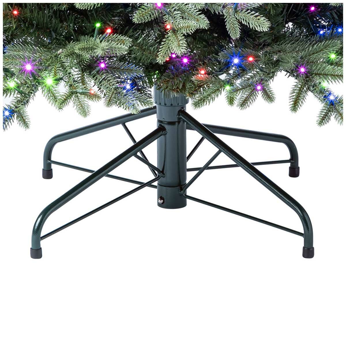 Slimline 1.9m Christmas Tree, Pre-Lit with Dimmable Twinkle LEDs, Timer Remote and Topper Branch — image 6