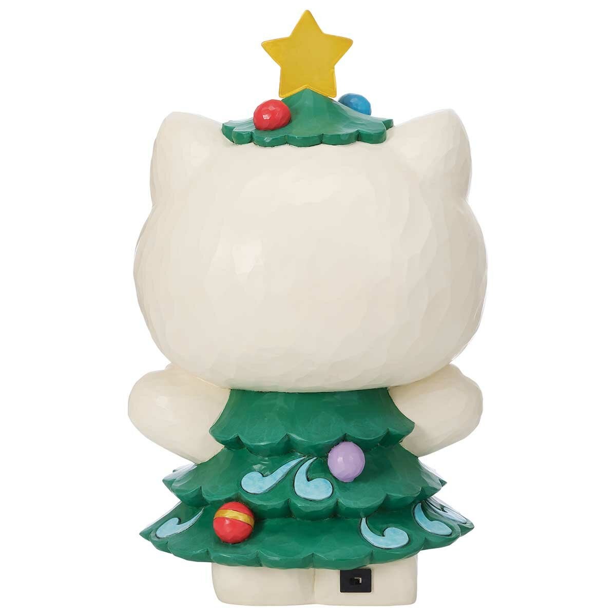 Light-Up Festive Statue of Hello Kitty Dressed as a Tree, Timer and Batteries Included, 37cm Jim Shore Design — image 3