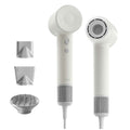 Quiet Ionic Hair Dryer with 108,000 RPM Motor and Magnetic Attachments, Laifen SE 2 White 1HD13GAUWH001