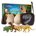 Kids Dino Excavation STEM Set with Three Bricks, Digging Tool and Learning Guide by National Geographic