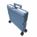 Collapsible 50L Rolling Trolley with Flat Lid and Locking Side Panels for Groceries by SpaceMade