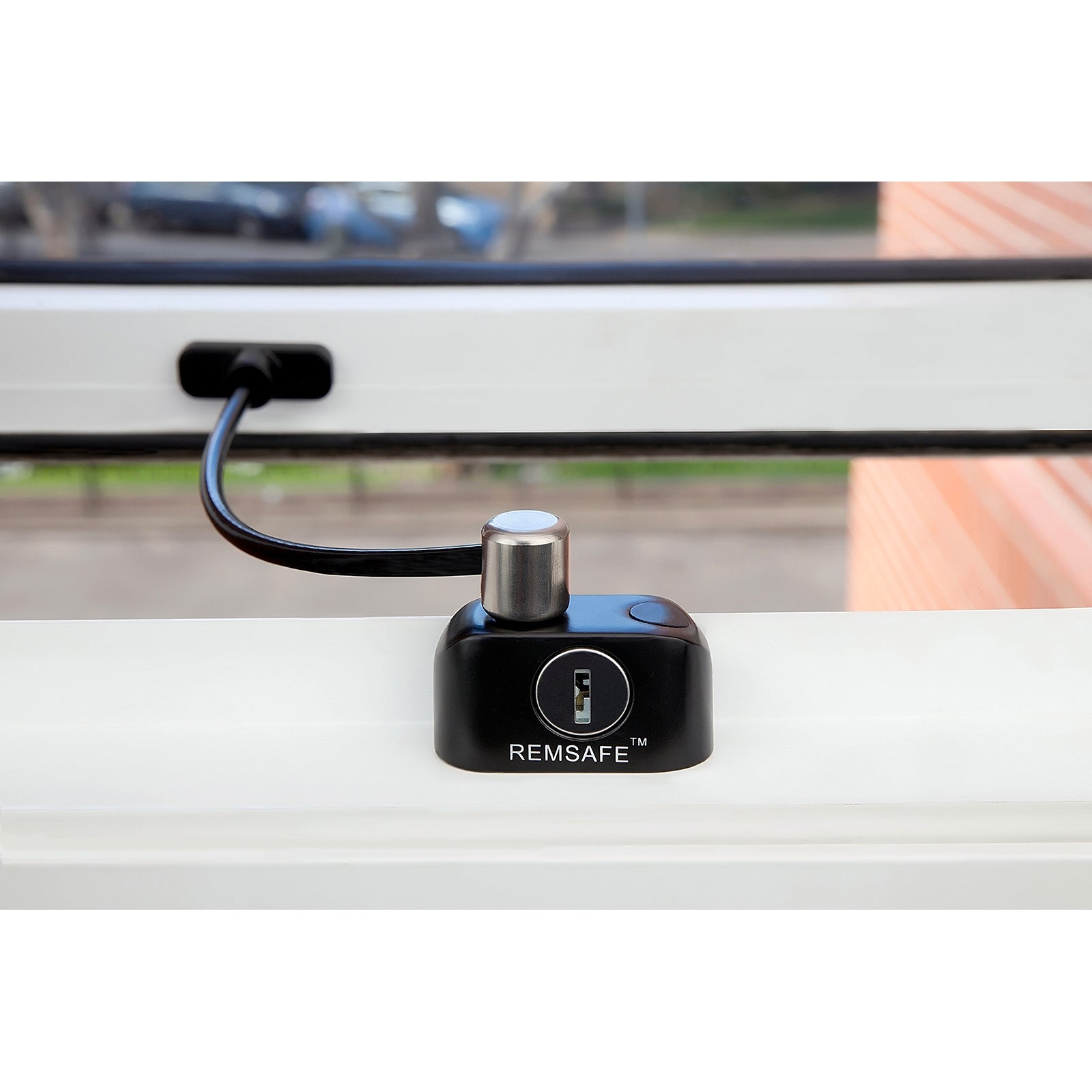Remsafe Black Window Restrictor Cable Lock Keyed