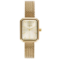 Gold Rectangular Ladies' Watch with Champagne Dial and Adjustable Mesh Bracelet, JAG Balmain J2915A